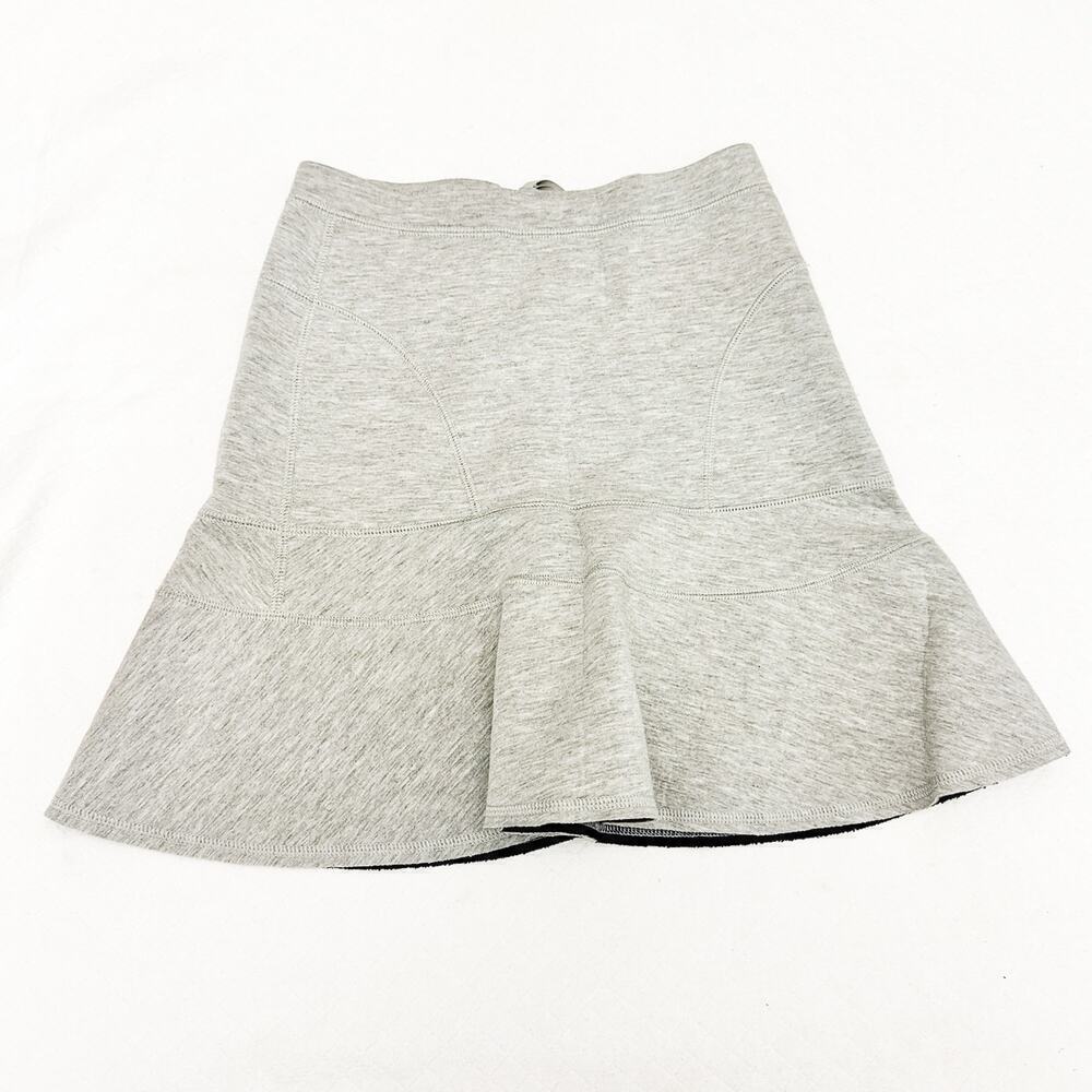 J. Crew Heather Gray Flare Mini Skirt Size XXS Mint Condition